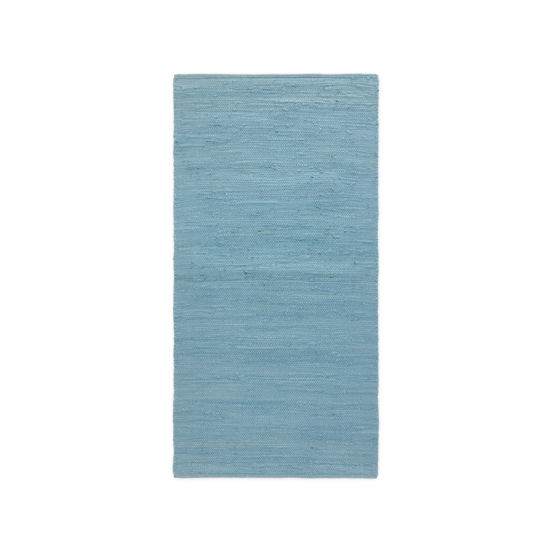 地毯实心棉花毯永恒蓝色，60 x 90厘米