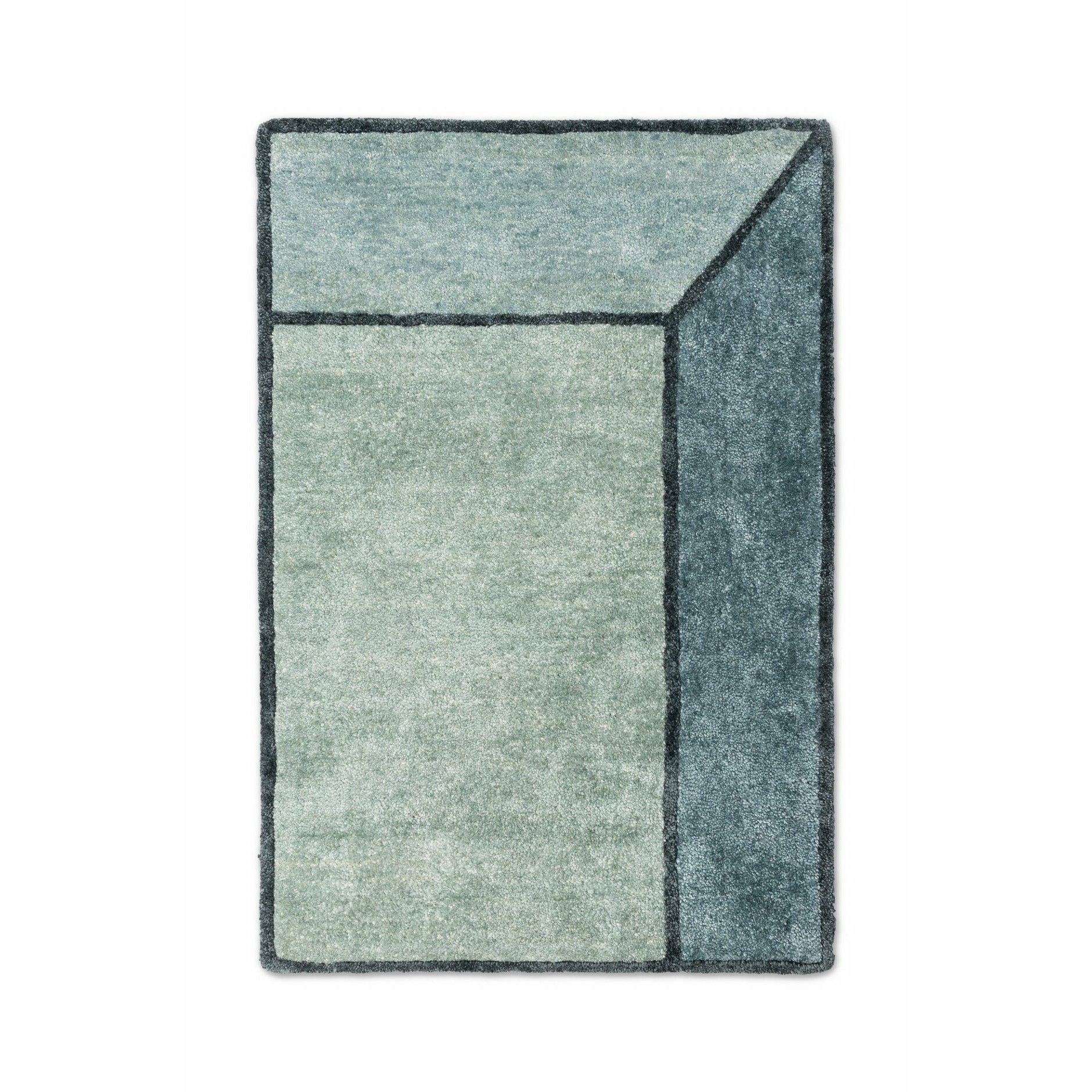 Rug Solid Illuusio matto jade, 140 x 200 cm