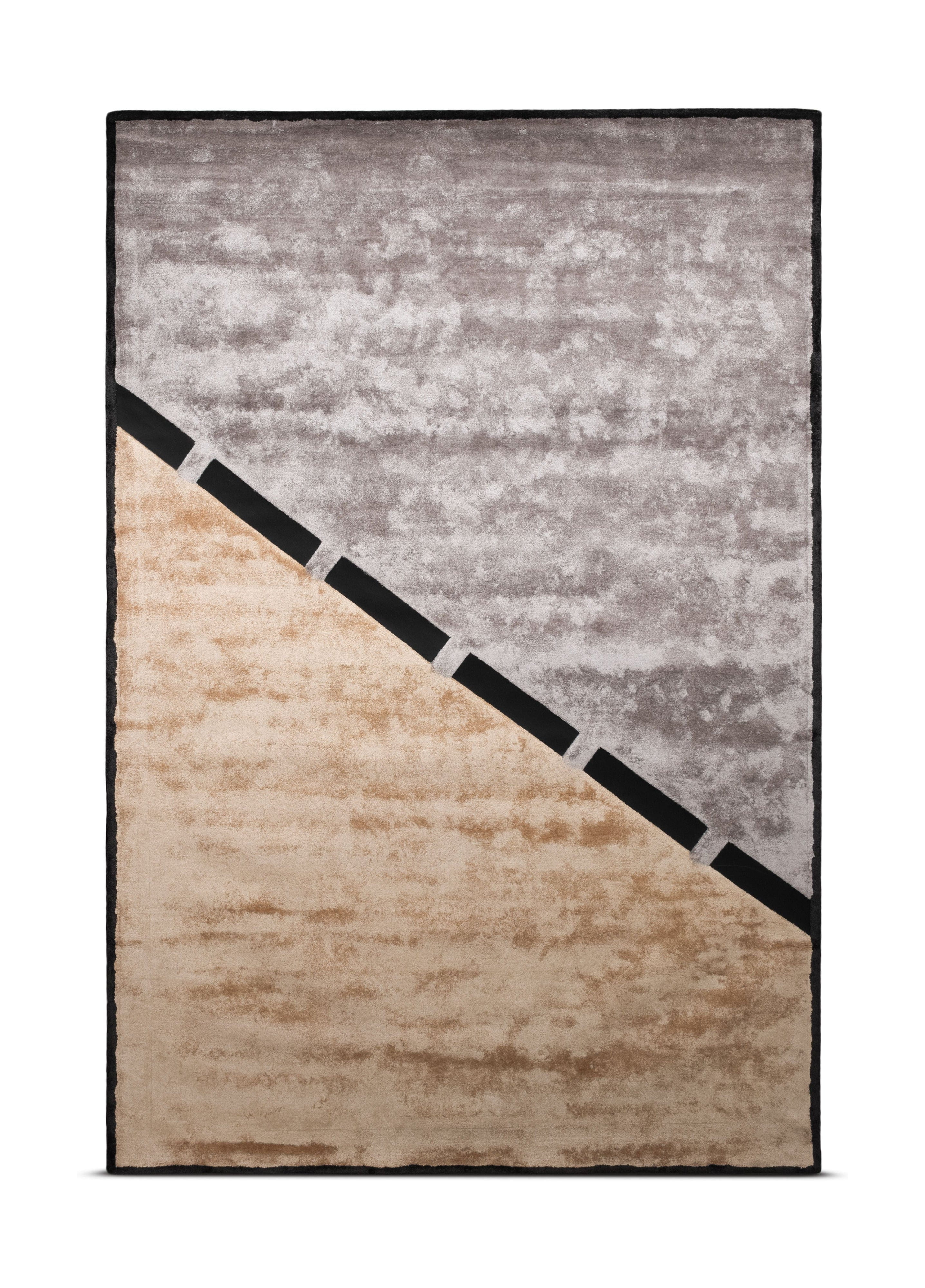 Rug Solid Einfacher Teppich 200 x 300 cm, Keks