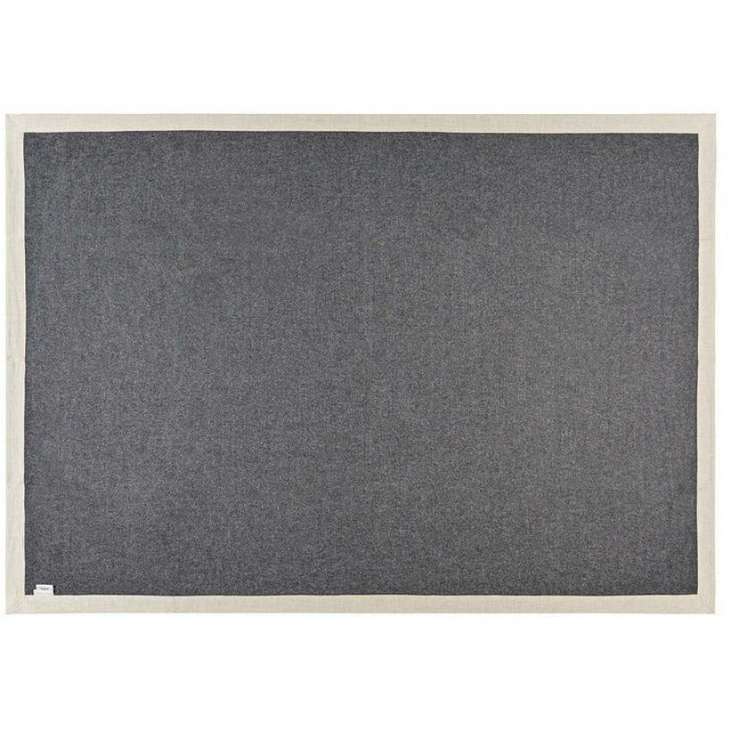Silkeborg Uldspinderi Mendoza plaid 180 x220 cm, mørkegrå