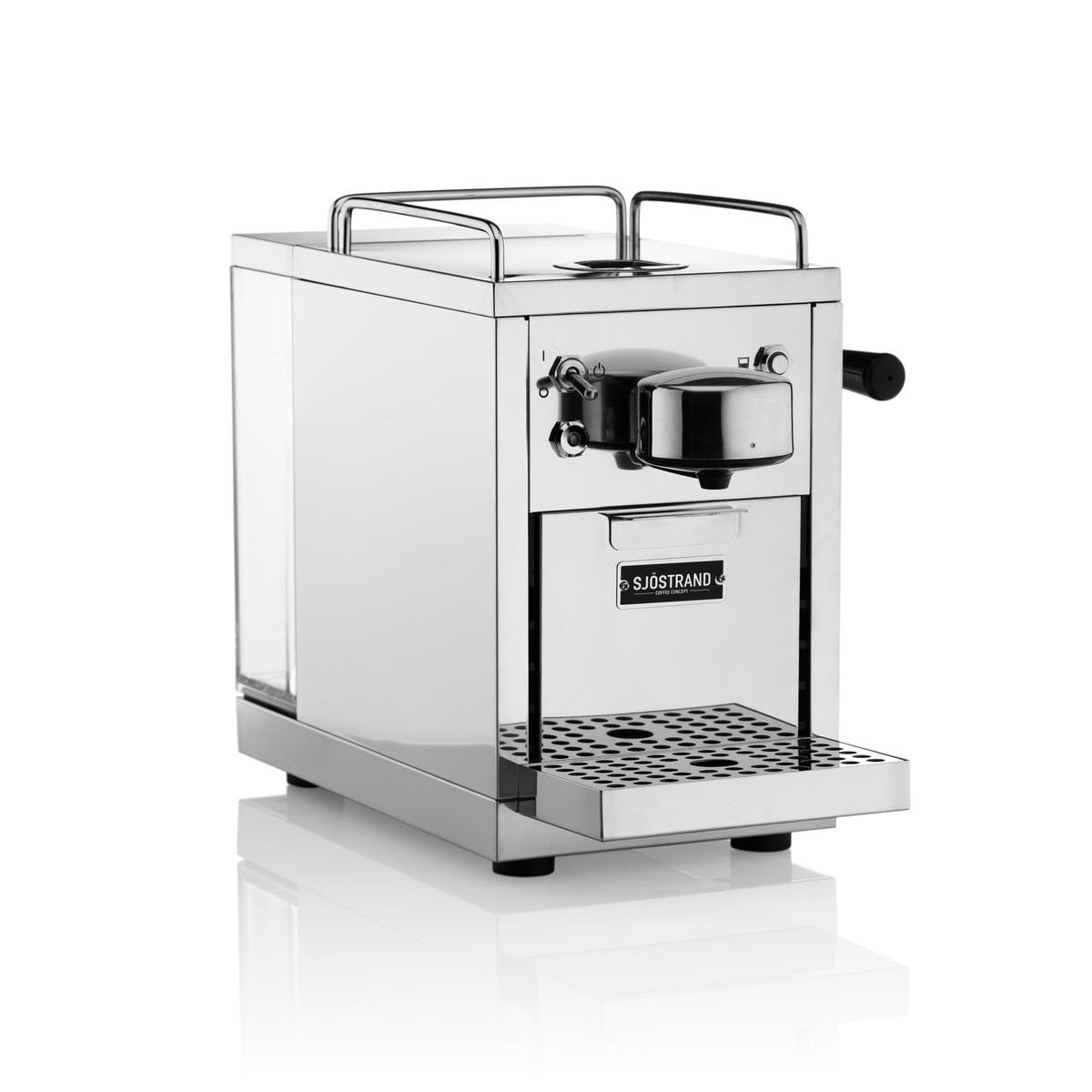 Máquina de cápsula de espresso de Sjöstrand, acero inoxidable