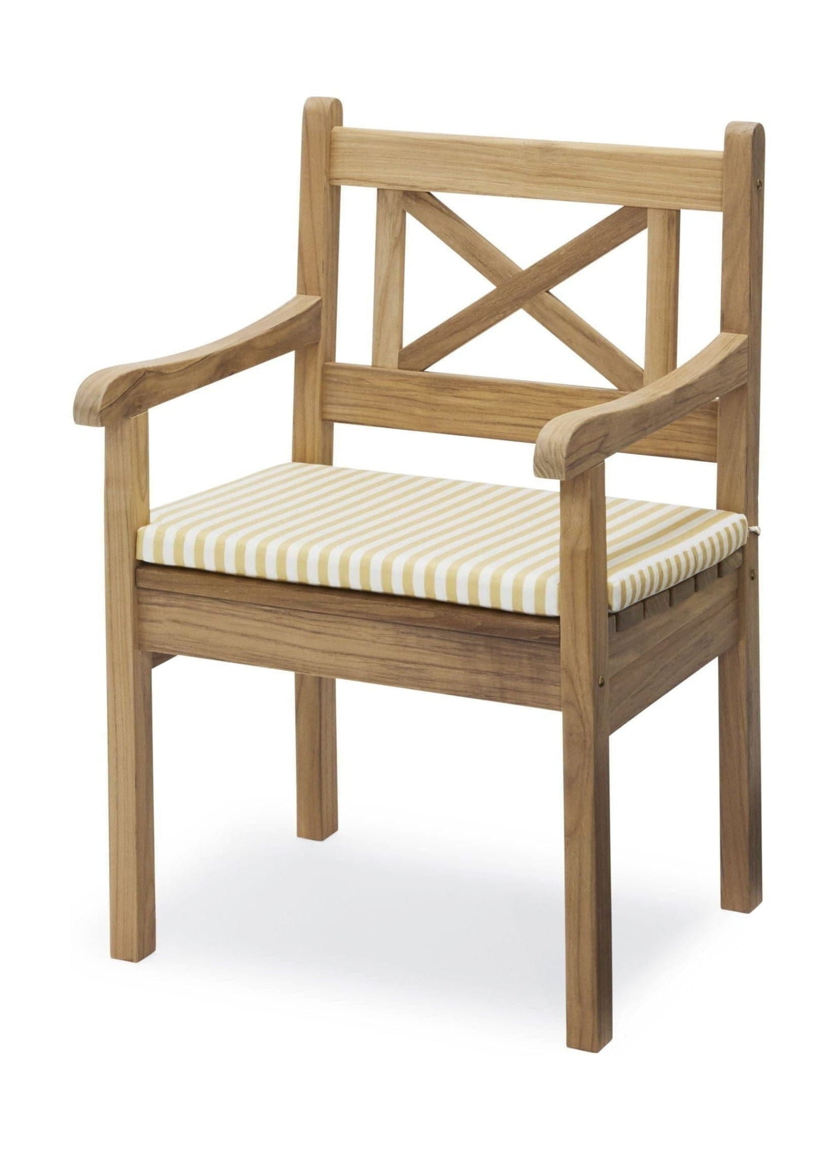 Cojín de asiento de Skagerak para silla skagen, raya de color amarillo dorado