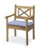 Skagerak Seat Cushion For Skagen Chair, Sea Blue Stripe