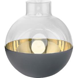 Skultuna Pomme Vase & Candlestick Small, Dark Grey