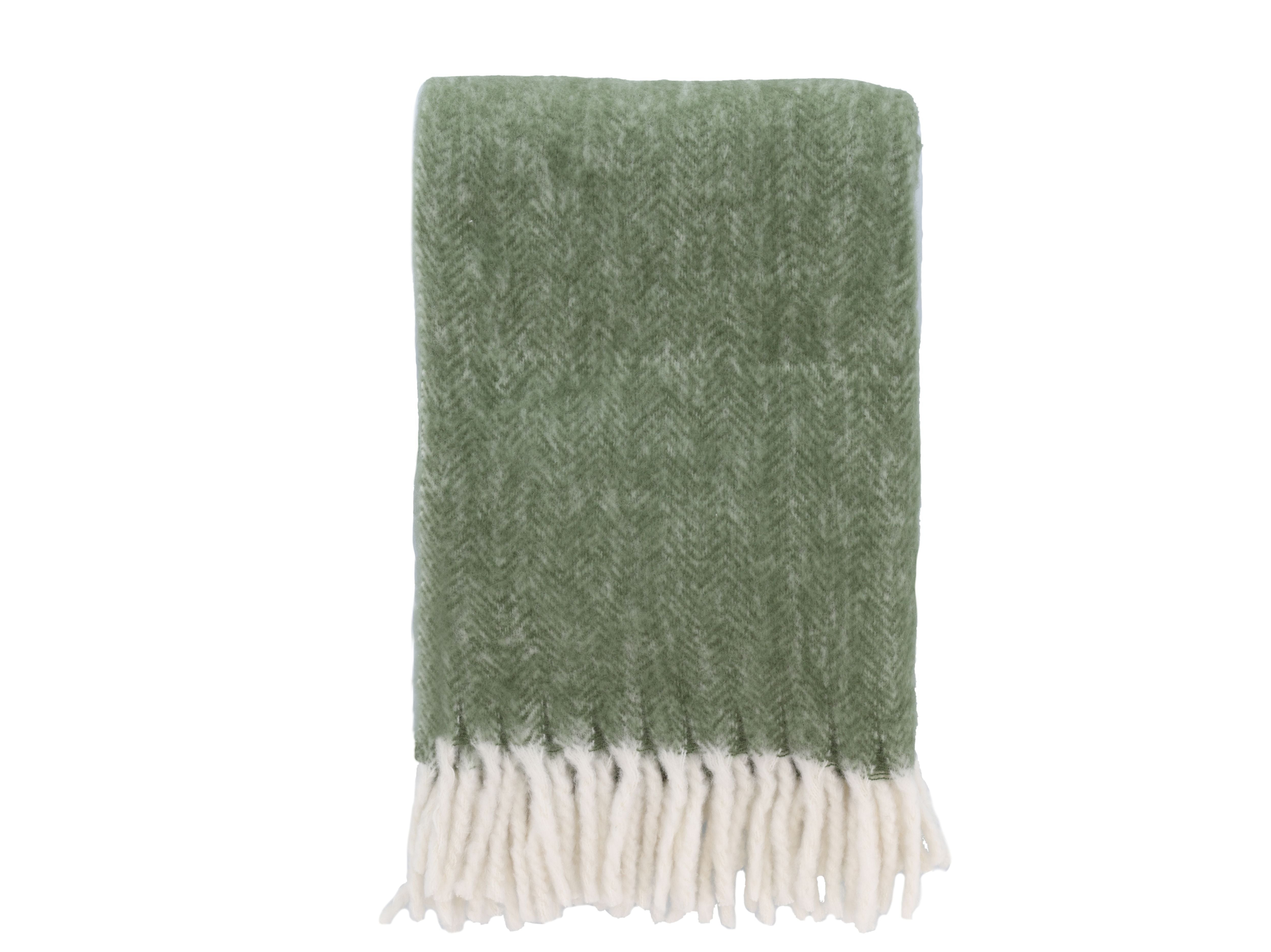 Södahl Brushed Blanket 150x200 Cm, Olive