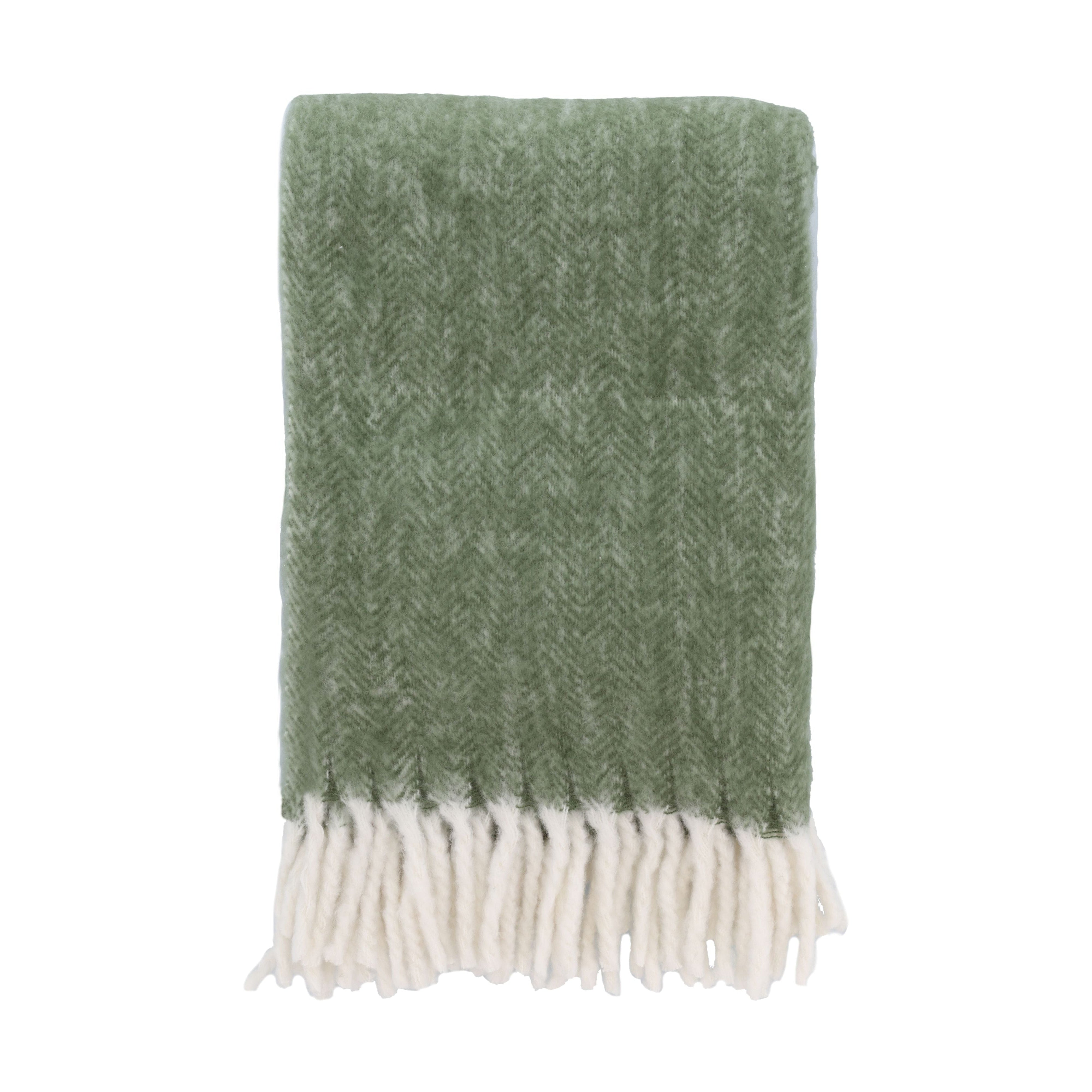 Södahl Brushed Blanket 150x200 Cm, Olive