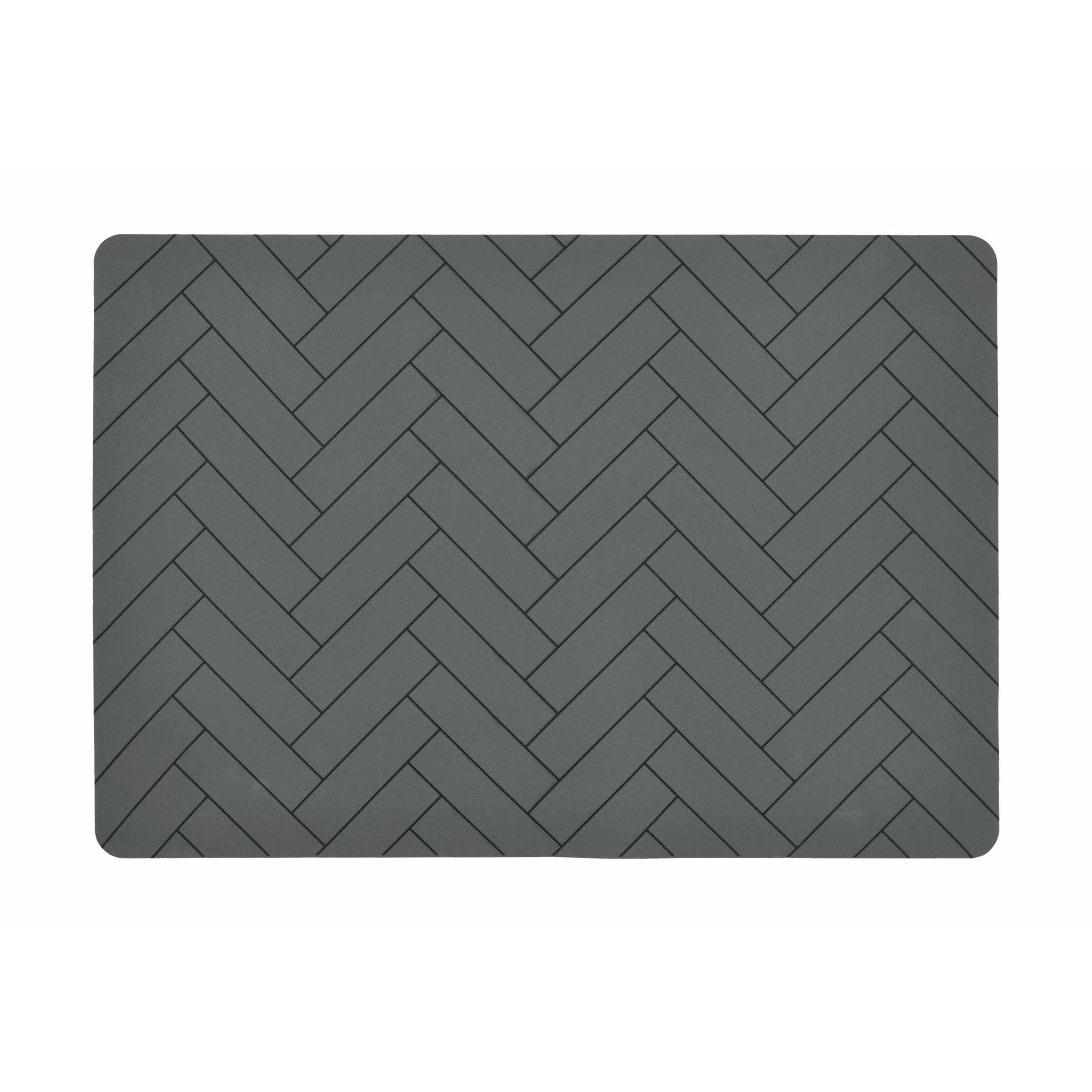 Södahl瓷砖placemat 33x48，灰色