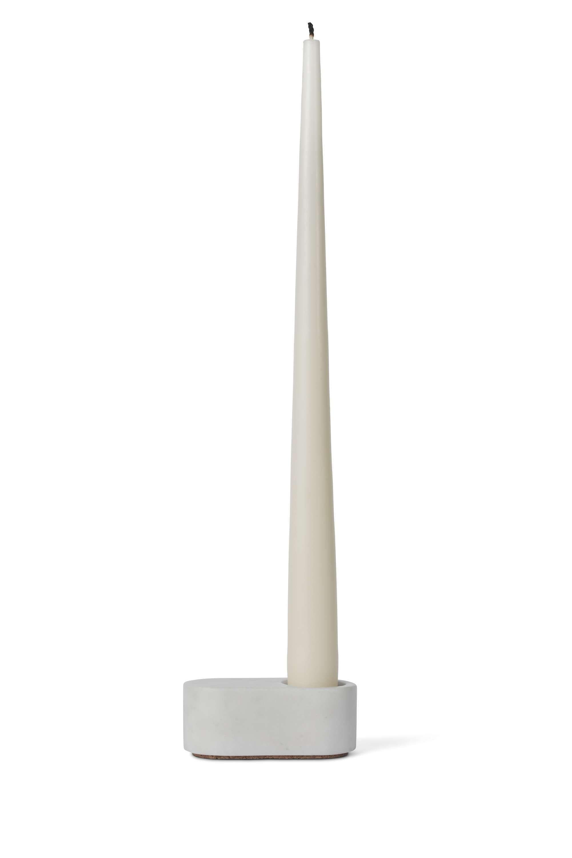 春季哥本哈根ovaali蜡烛支架，白色