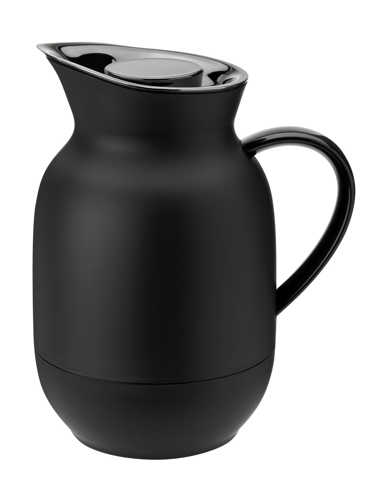Stelton Amphora -tyhjiökannen kahvi 1 L, pehmeä musta