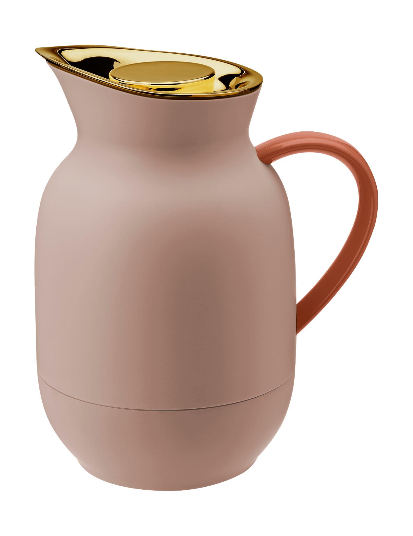 Stelton Amphora vacuüm pot koffie 1 L, zachte perzik