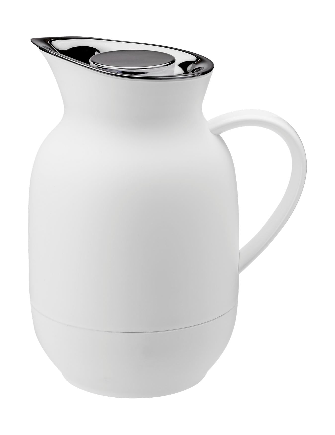 Stelton Amphora -tyhjiöpotin kahvi 1 l, pehmeä valkoinen