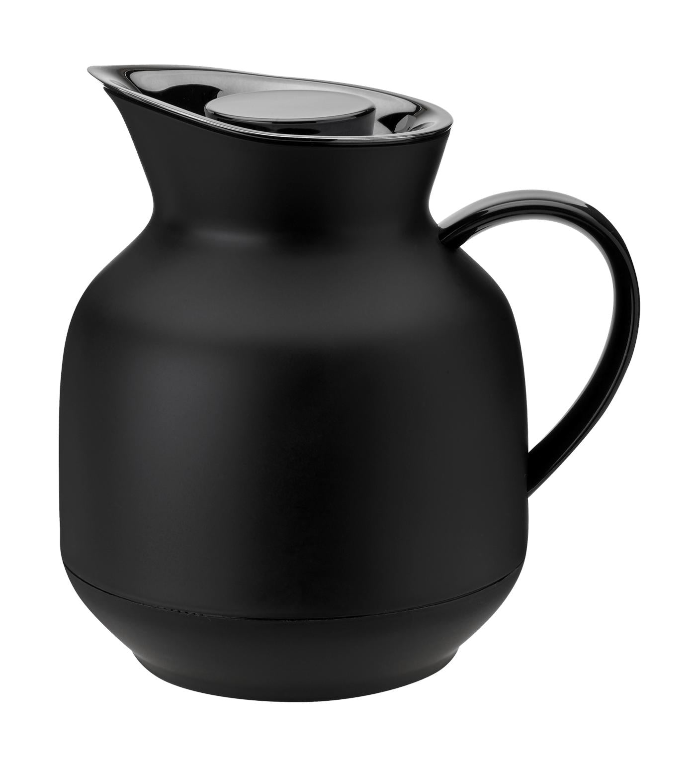 Stelton Amphore Vacuum Pot Thé 1 L, noir doux