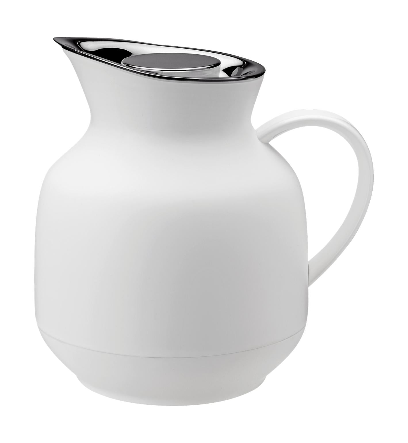 Stelton Amphora Vacuum Pot Tea 1 L, myk hvit