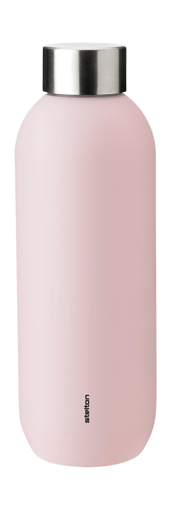 Stelton Hold kølig Termo -flaske 0,6 L, Soft Rose