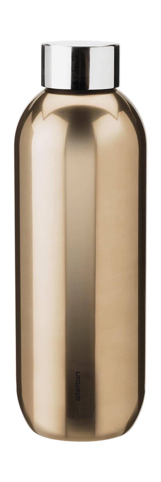 Stelton Keep Cool Thermosflasche 0,6 L, Dunkelgold