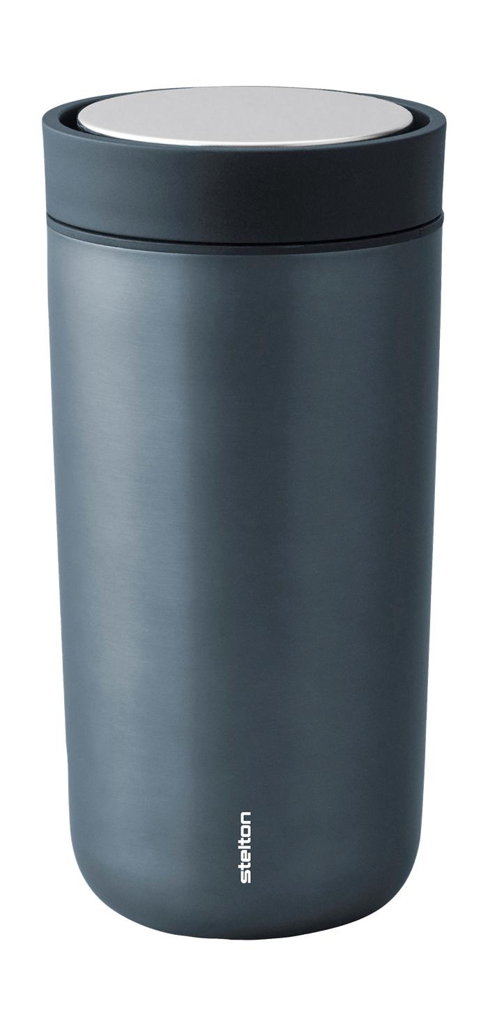 Stelton For at gå på klik Thermo Mug 0.4 L, mørkeblå metallic