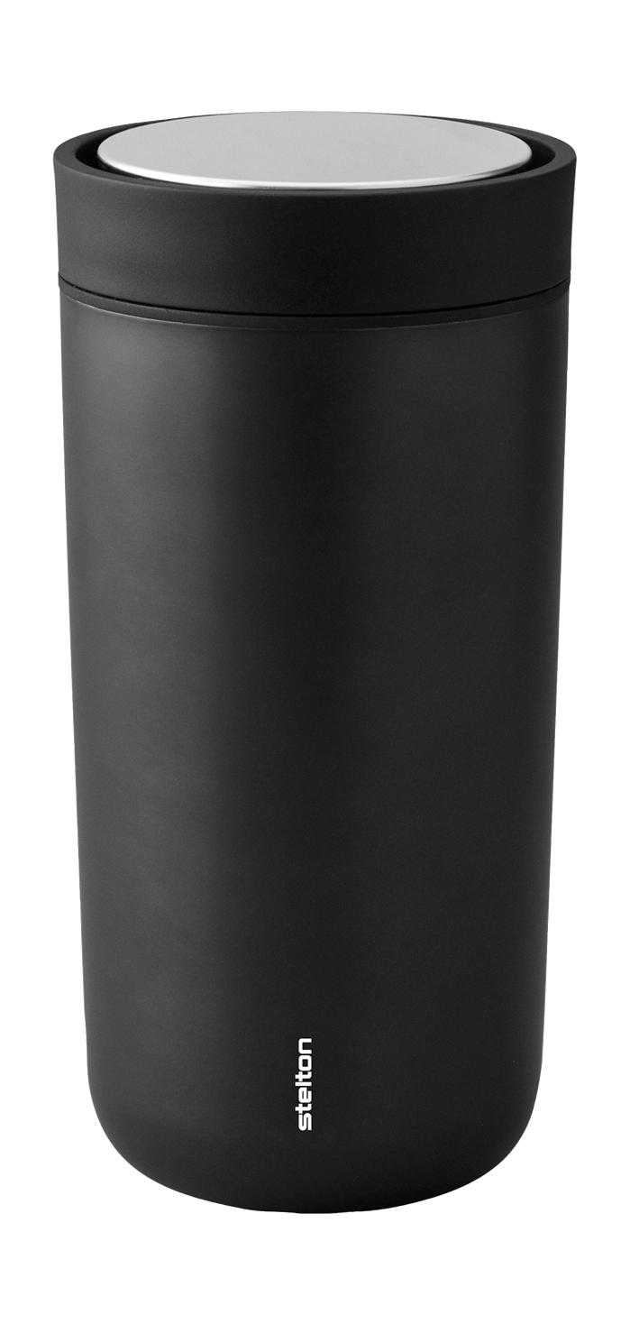 Stelton To Go Click Thermo Mug 0.4 L, Black Metallic