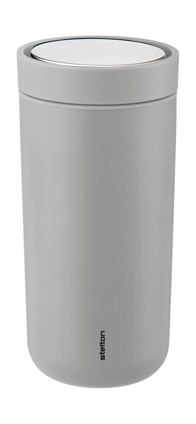 Stelton per fare clic su Thermo Mug 0,4 L, morbido grigio chiaro