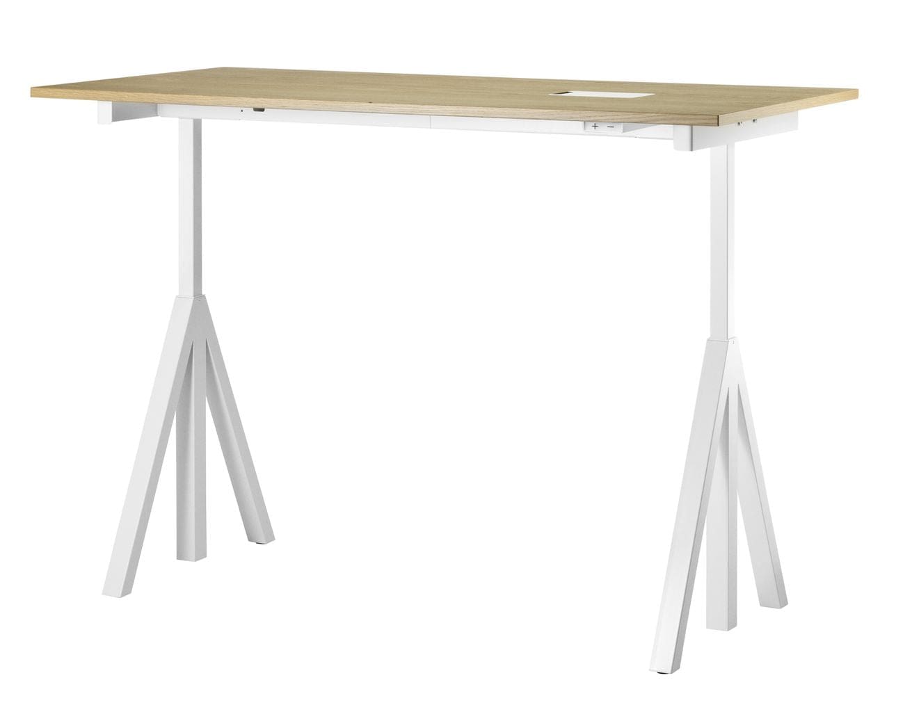 String Furniture Height Adjustable Work Table Oak, 78x160 Cm