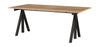 String Furniture Höhenverstellbare Arbeitstabelle 90x180 cm, Eiche/Schwarz