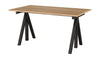 String Furniture Tableau de travail Tableau 78x140 cm, chêne / noir