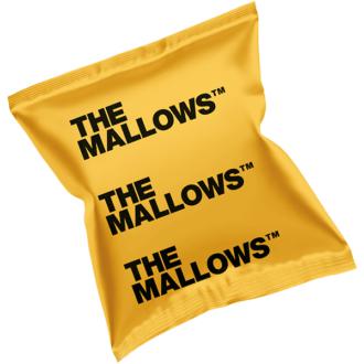 Mallows marshmallows med saltet karamell og sjokoladestrømningspakke, 5g