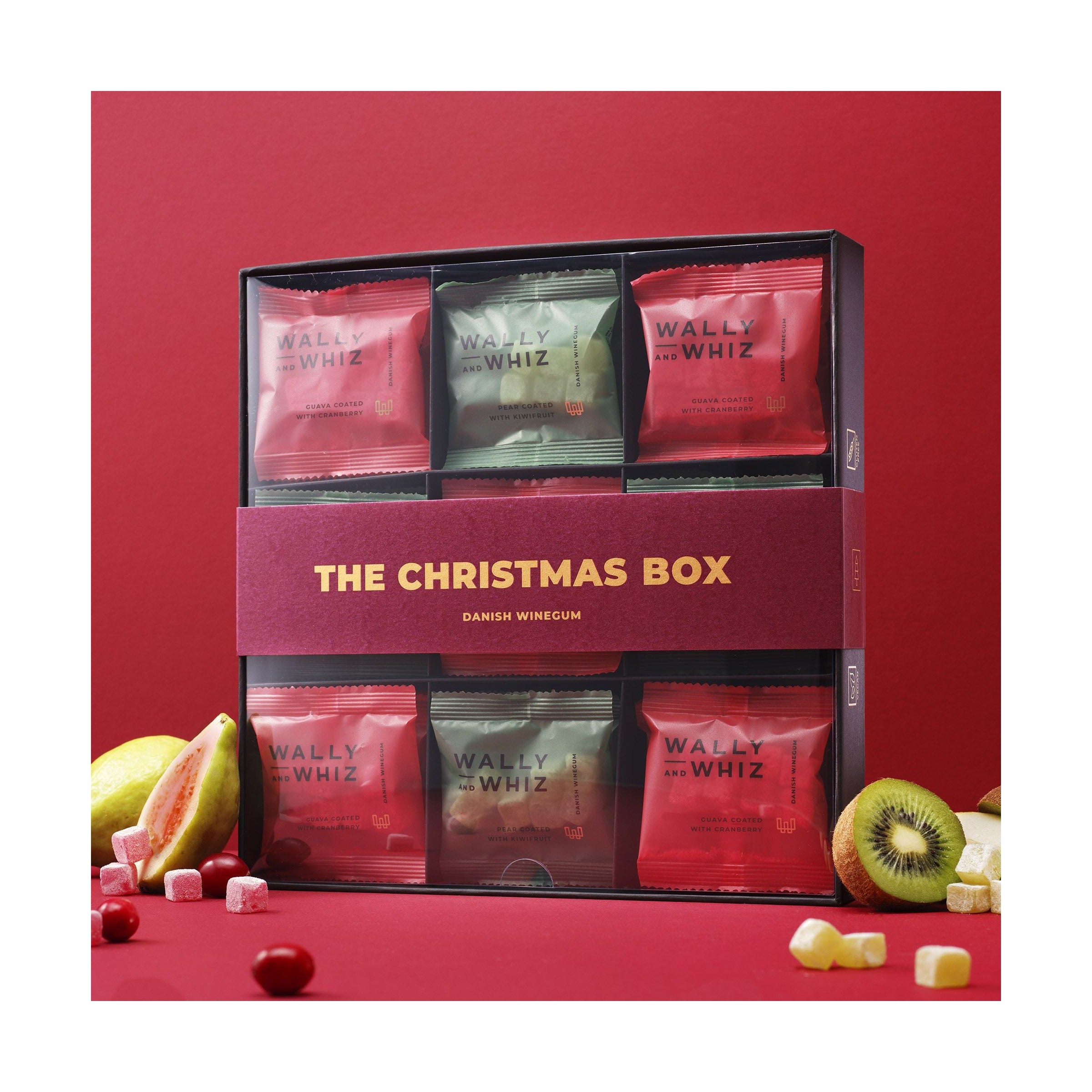 Wally And Whiz Boîte de Noël avec 27 Flowpacks Flavors de Noël 2023 297G