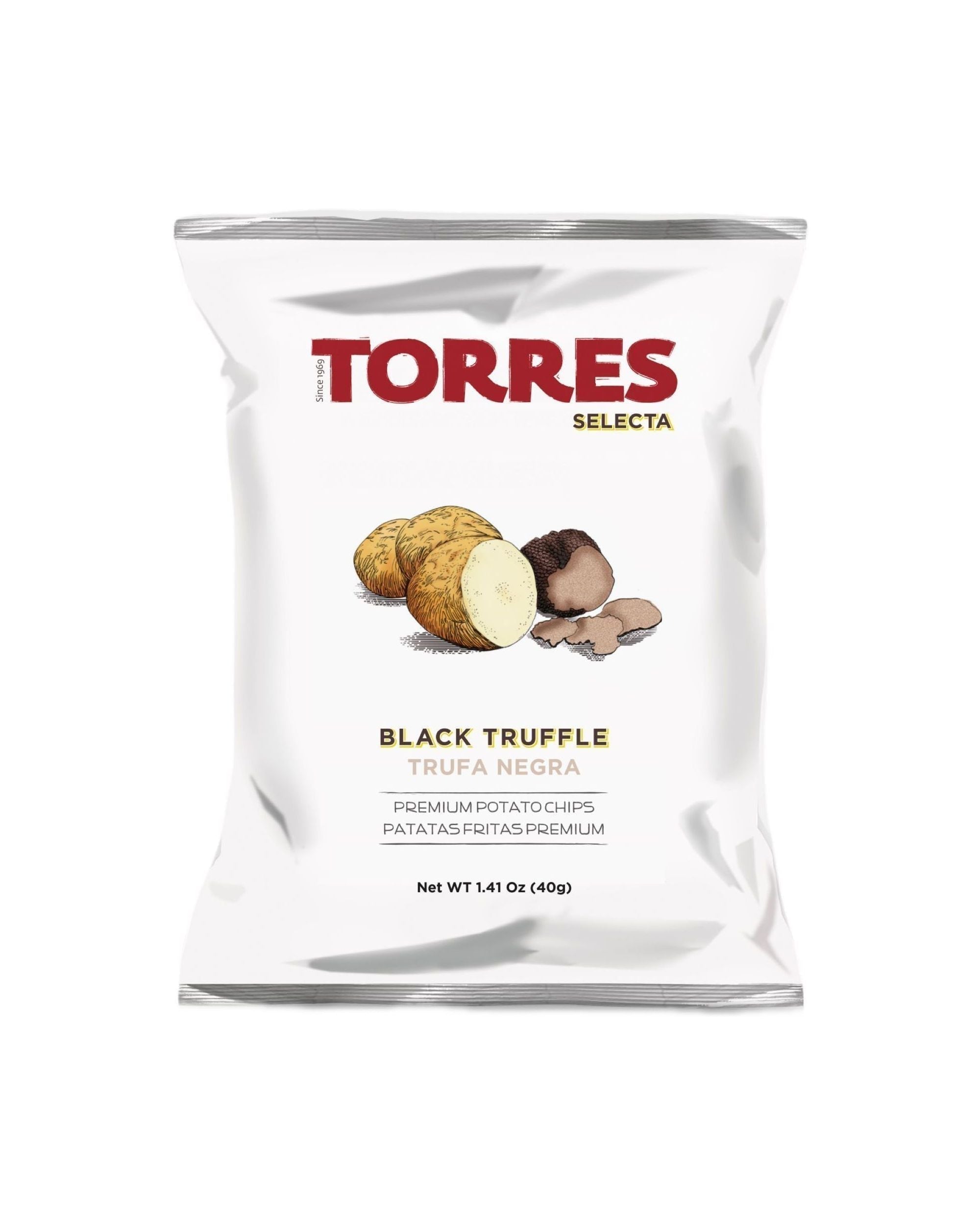 Torres Selecta zwarte truffelchips, 125 g