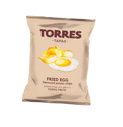 Chips de huevo frito de torres selecta, 125g