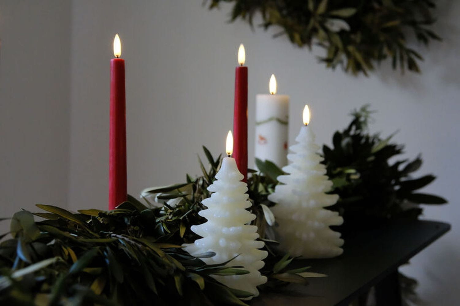 Uyuni Lighting Pillar Led Christmas Candle H 22 Cm. White