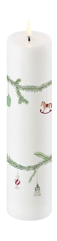 Candela natalizia di Uyuni Lighting Pillar H 22 cm. Bianco