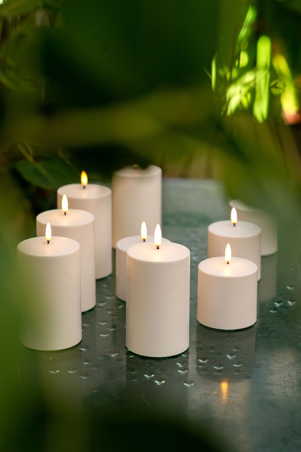 Uyuni Lighting LED Pillar Candle 3 D火焰ØxH 5,8x10,1厘米，象牙