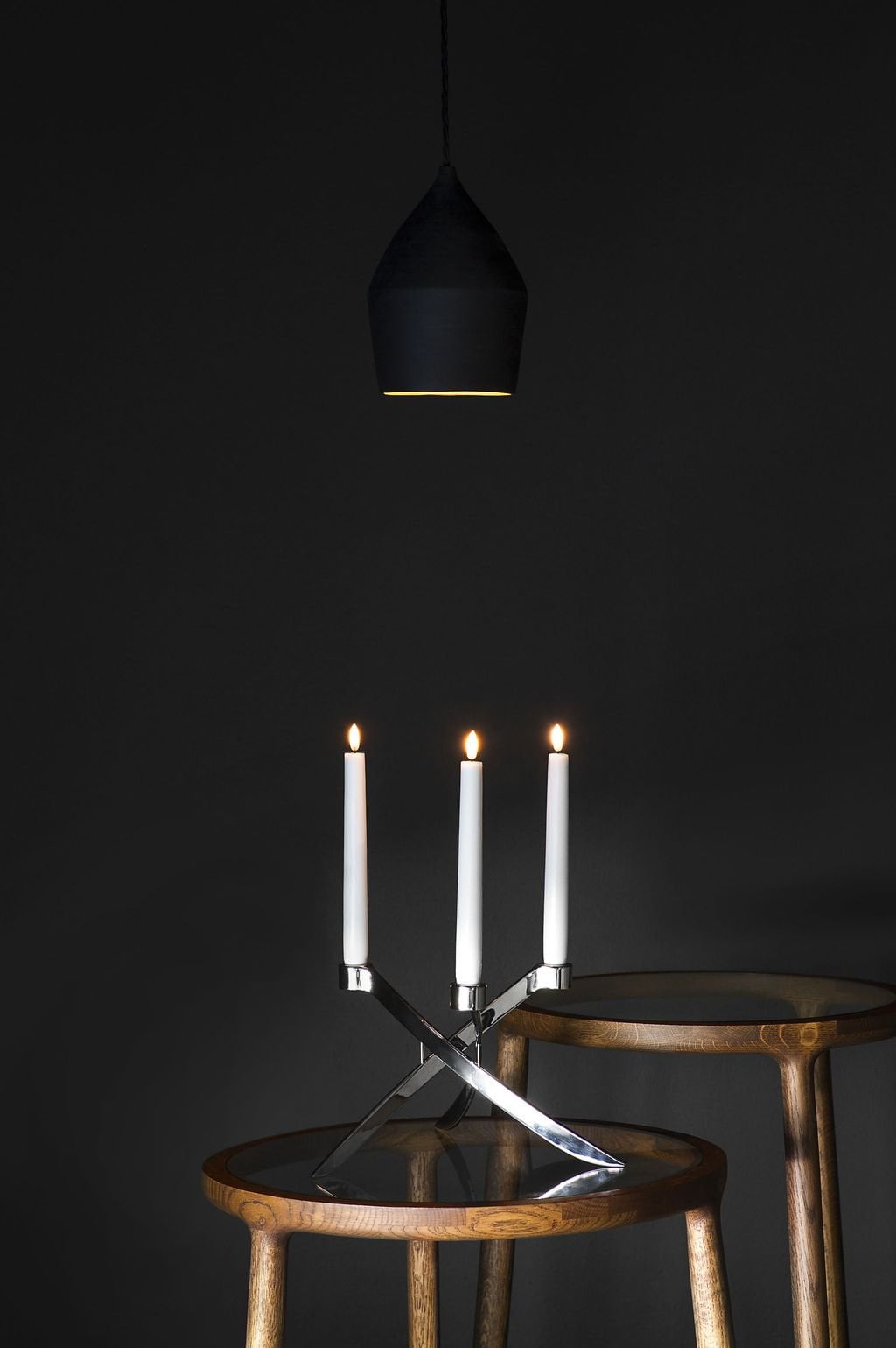 Uyuni Lighting Lightarch烛台1'arm锥度Ø28厘米，玫瑰金