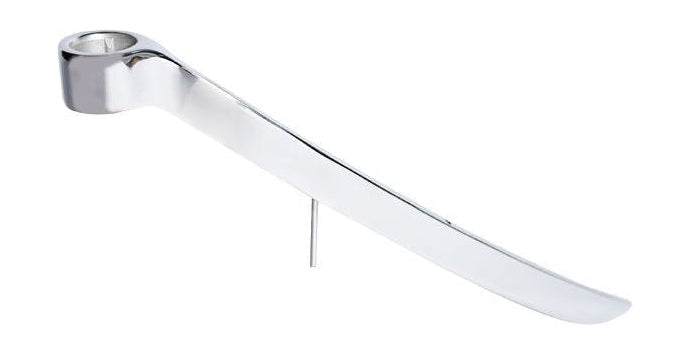 Uyuni Lighting Candon de bougeoir léger 1'arm Mini cône Ø 18 cm, Chrome