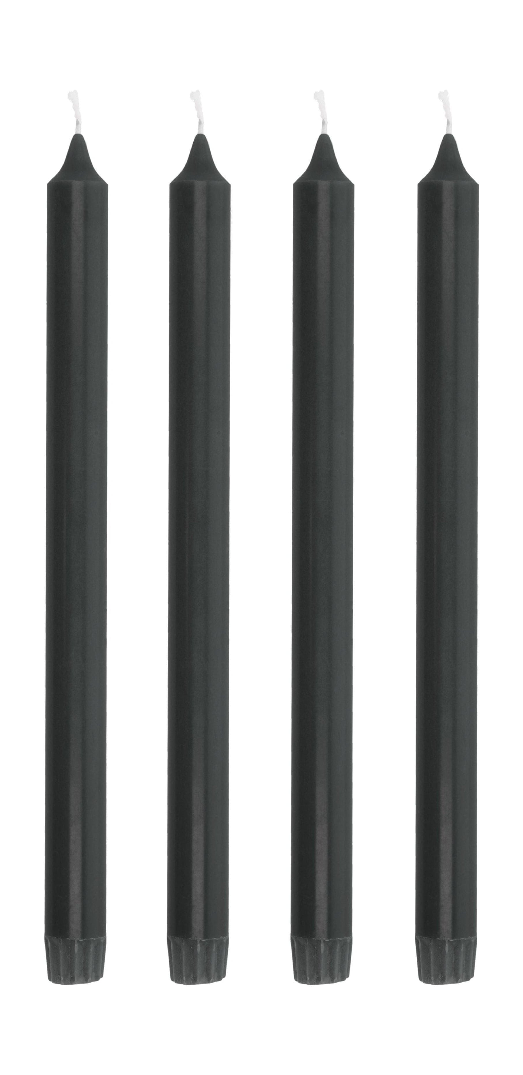 Villa Collection Ensemble de bougies de bâton AIA de 4 Øx h 2,2x30, noir