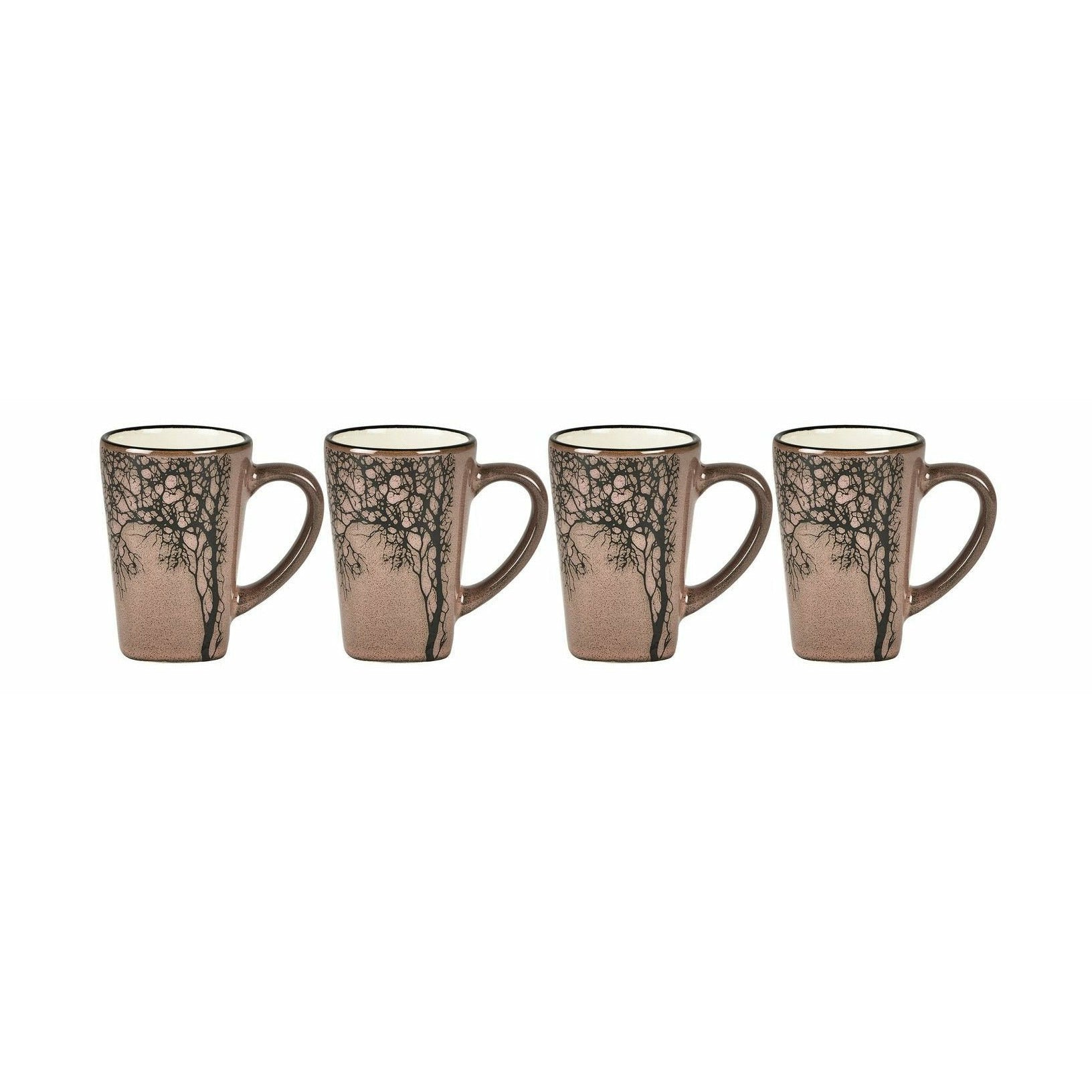 Villa Collection Espresso Cup med tre, mørkrosa
