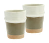 Villa Collection Evig Mug Set Of 2, Cream/Brown