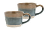 Villa Collection Evig Mug Set Of 2, Blue/Brown