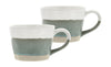 Villa Collection Evig mug set van 2, groen/wit