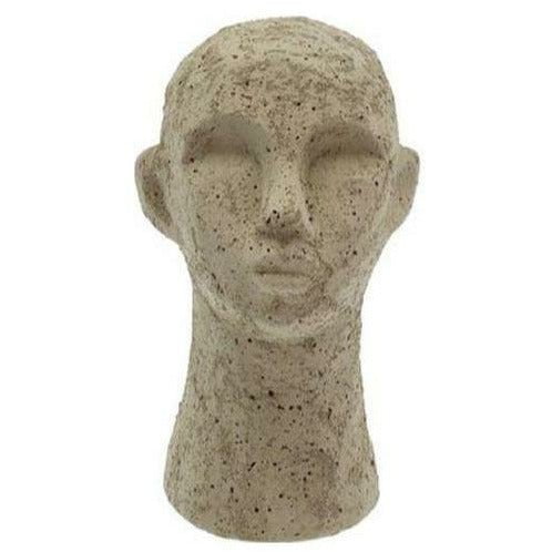 Villa Collection Figurine Head 8,5 x 8,5 x 15 cm, létt ólífugræn