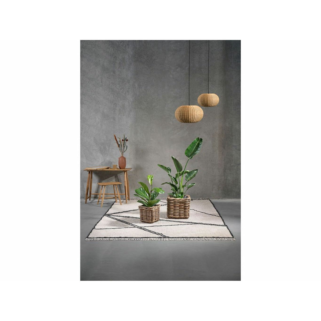 Villa Collection Tabouret en chêne huilé, h 45 cm