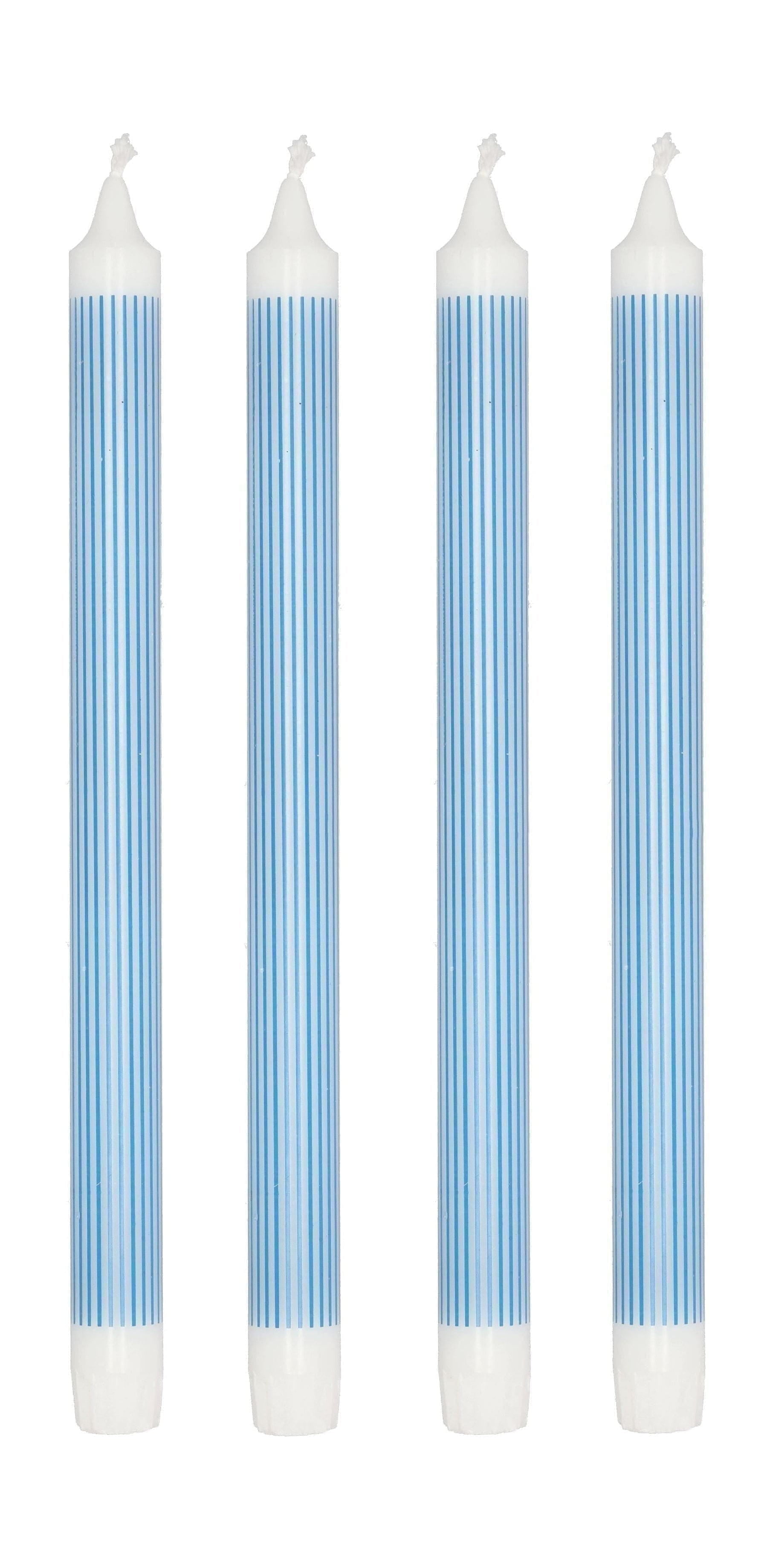 Villa Collection Ensemble de bougies Styles Stick de 4 Øx H 2,2x29, bleu