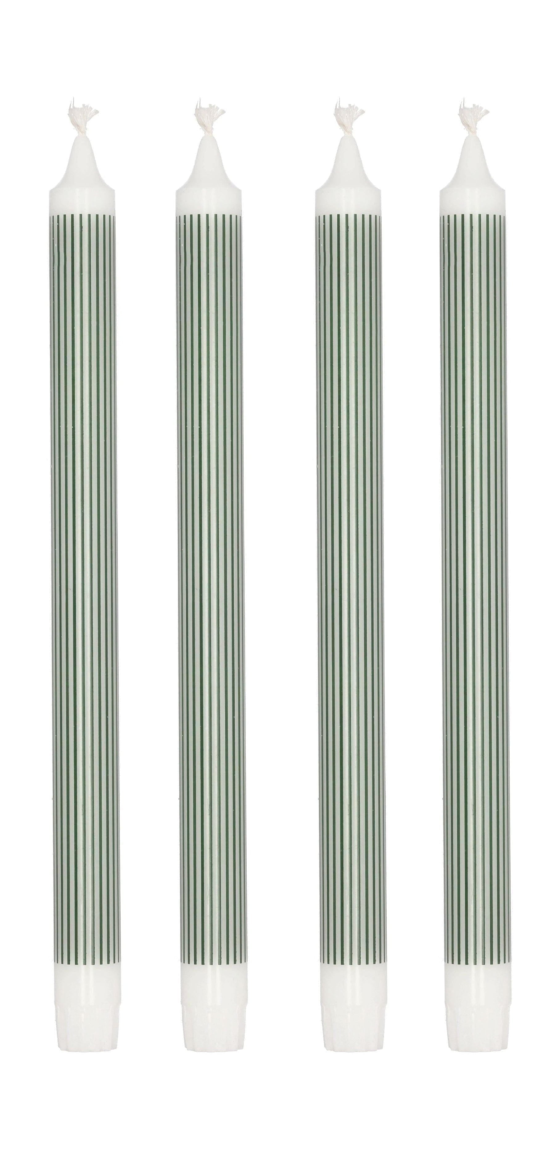 Villa Collection Ensemble de bougies Styles Stick de 4 Øx H 2,2x29, vert