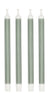 Villa Collection Styles Stick Candle Set Of 4 øx H 2,2x29, Green