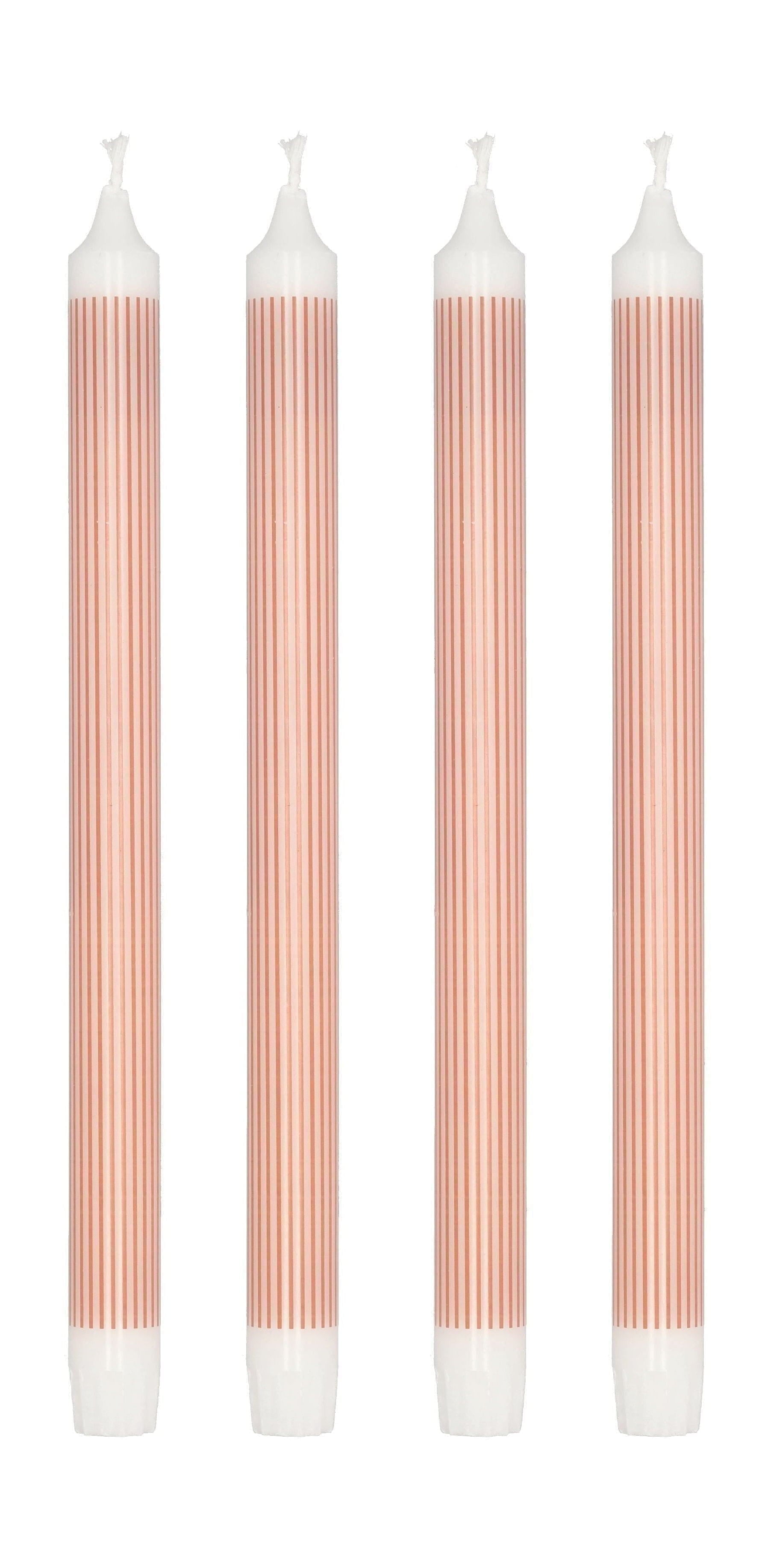 Villa Collection Styles Stick Candle Set Of 4 øx H 2,2x29, Red