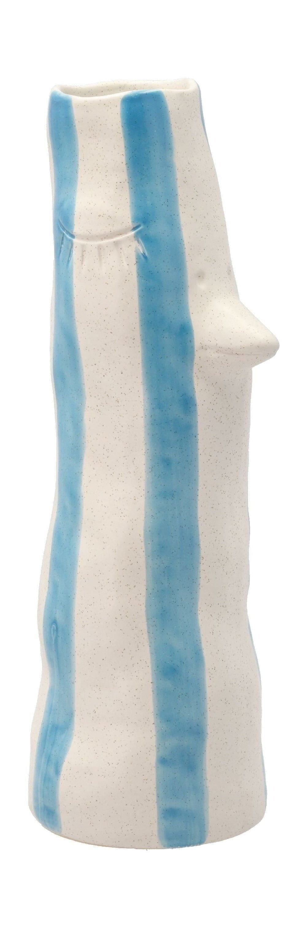 Villa Collection Styles Vase con becco e ciglia grandi, blu