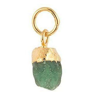Vincent Monthly Stone Pendant May Emerald forgyldt forgyldt
