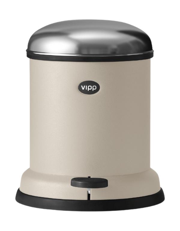 Vipp 13 Treteimer 4 Liter, Beige-Trash Cans & Wastebaskets-Vipp-01305-VIP-5705953204844-inwohn