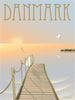 Vissevasse Denemarken The Bathing Jetty Poster, 50x70 cm
