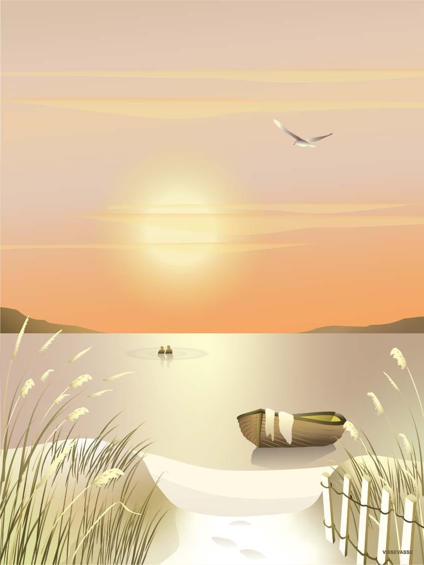 Vissevasse Dunes Poster, 50 x 70 cm